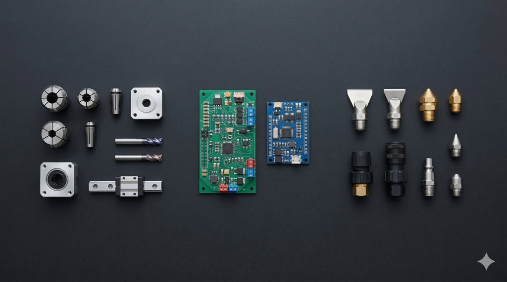 Электронные платы управления и сопла для технического оборудования